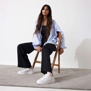 Wishbone Women’s White/Pink Leather Beth Sneakers Size 9M US